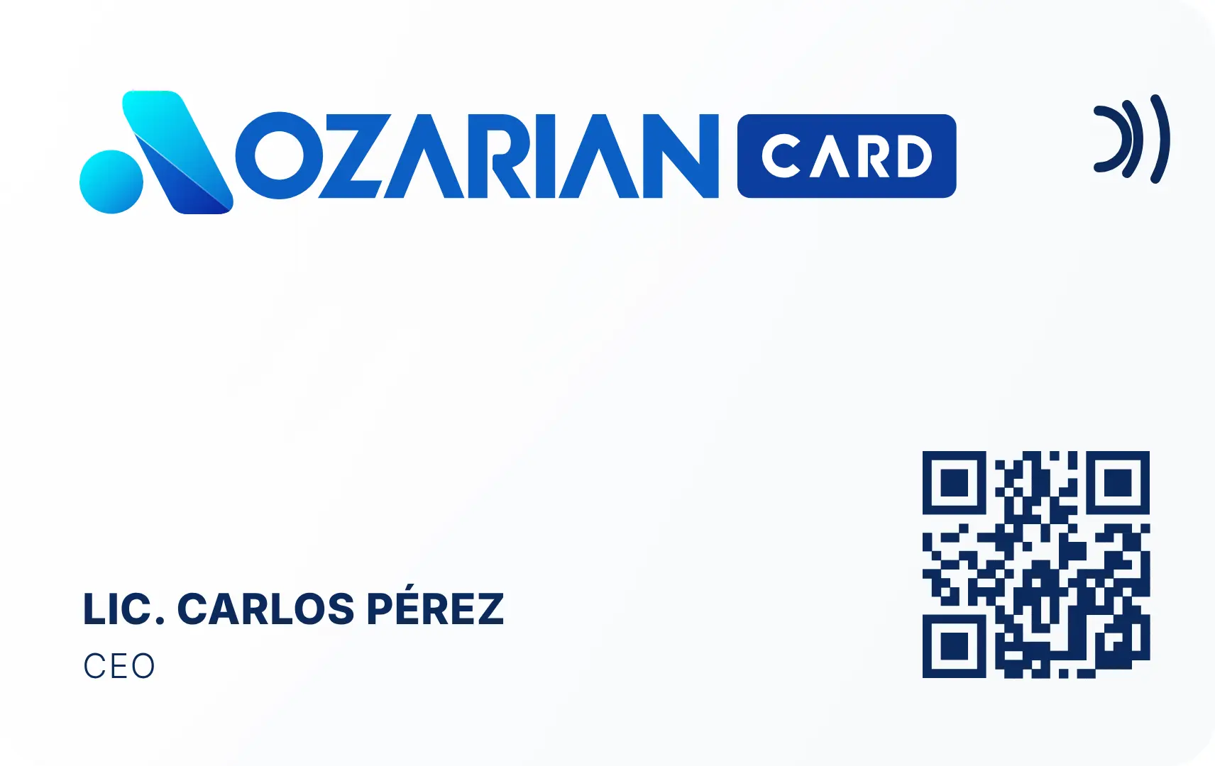 OZARIAN CARD de Plástico PVC